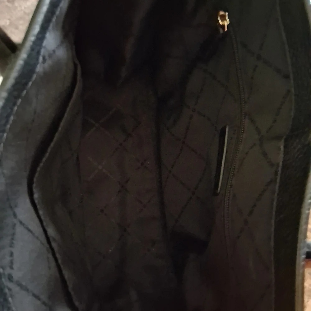Michael Kors Black Leather Tote - Picture 3 of 8